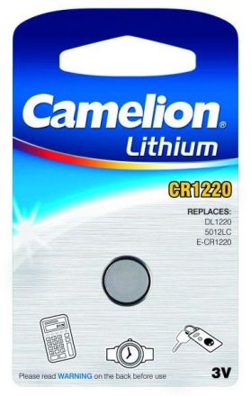 Hückmann 137902 Camelion CR1220 Lithium 3V/38mAh lithium button cell
