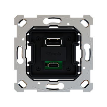 Zennio ZSI2UCA ZS55. Dual USB charger insert