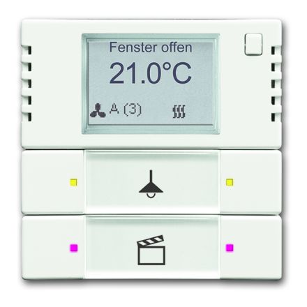 BUSCH-JAEGER 6128/28-884 KNX touch sensor control element RTR | studio white matt