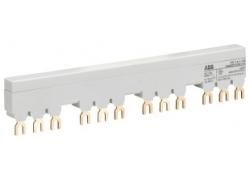 ABB Stotz-Kontakt PS1-4-1-100, 3-phase busbar for 4 MS116 / MS132 with 1 HK/SK, Ie=100A, 1SAM201916R1114