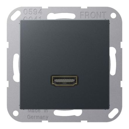 Jung MAA1112ANM Multimedia connection system HDMI, Series A, anthracite matt