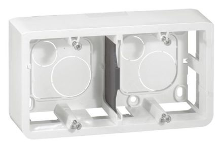 Legrand 080285 surface-mounted housing MOSAIC 2x2mod horiz. ws, (white)