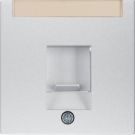 Berker 11701404 Centre piece with dust protection slide and labelling field aluminium, matt Berker B.7