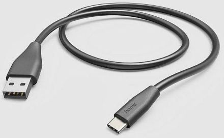 Hama 201595 USB-A - USB-C, 1.5 m, black USB charging cable