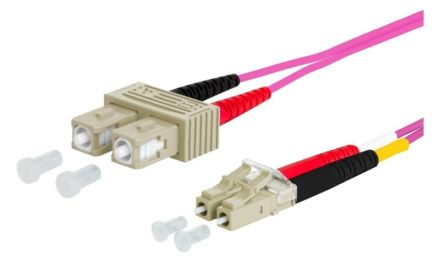 METZ CONNECT 151S1EOJO50E OpDAT SC-D/LC-D OM4 5.0m patch cable