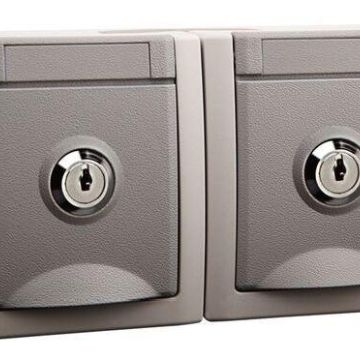 HHG 90591077-DE No. 7 FR-AP IP54 socket lockable 2-way