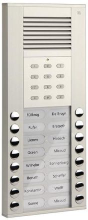 TCS ASE51160-0010 ASE51160 16 keys AP silver code lock audio outdoor station ASD