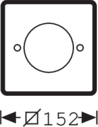 Trilux 4331700 08510PQ square end plate