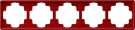Gira 021543 cover frame 5f S-Color red