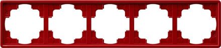 Gira 021543 cover frame 5f S-Color red