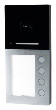 HHG Villa Audio 4 AS RL 4-family audio outdoor station audio with integrated RFID and Bluetooth