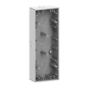 MERTEN MEG4034-6536 System Design 3-way stainless steel surface-mounted housing