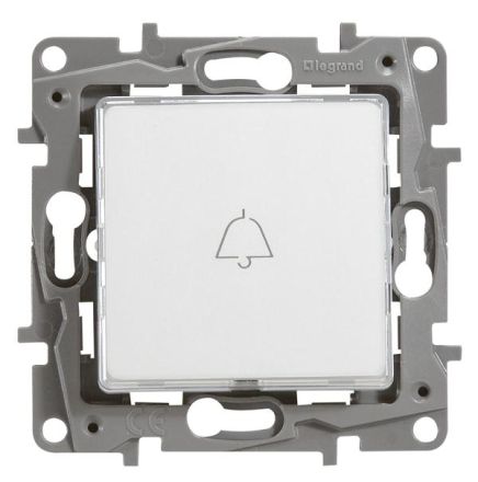 Legrand 664515 button Niloe illuminated incl. LED ultra-white white, (cream white (electric white))