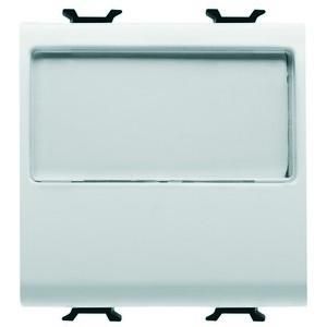 Gewiss GW10191 illuminated label 2M 1P 10A white button