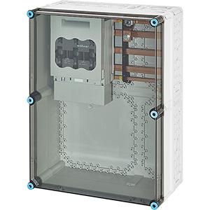 Hensel 1xNH 1 a. busbar 400A 5-pole fuse switch disconnector housing