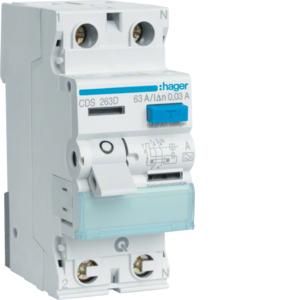 Hager CDS263D residual current circuit breaker 2-pole 63/0, 03A