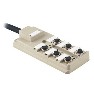 Weidmüller 9456480000 SAI-6-F 4P PUR 10m 6 slots M12 passive sensor-actuator distributor