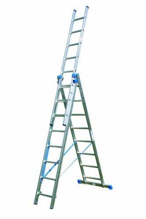 PROTEC.class 05106292 PAAZL38 3x8 3-part aluminum all-purpose ladder