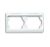 Busch-Jaeger 1722 NSKA-24G cover frame, 2-way frame studio white high gloss