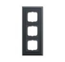 Busch-Jaeger 1723-831 cover frame, 3-way frame anthracite