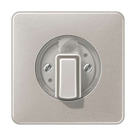 Jung CD1541PT cover for rotary switch, anodized aluminum, CD series, platinum