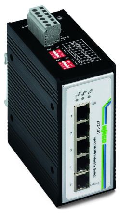 Wago 852-101 5 Port 100BASE-TX Ethernet Switch