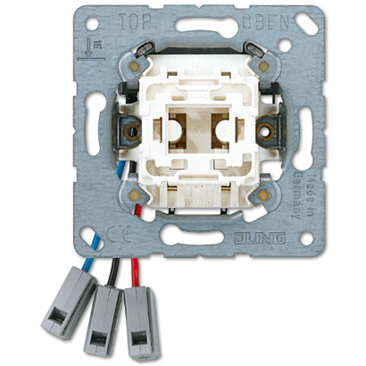 Jung 531KO6EUM24 hotel button, external unit, with red and green LED light 24 V ~, 1-pin normally open contact, without claws
