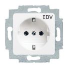 Busch-Jaeger 20 EUCQ/DV-214 SCHUKO® socket insert, with imprint 'EDV' alpine white