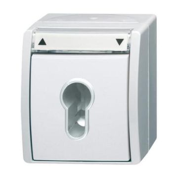 Busch-Jaeger 2712 SLW-54 blind switch/button, changeover, 2-pole alpine white