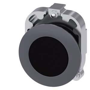 Siemens 3SU1060-0JA10-0AA0 push button 30mm round metal matt black