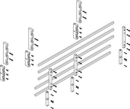 ABN flat 60mm with CU 12x10mm 5-pole 32mm busbar module (MFSC33635)