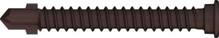 Reisser 0VT250V232-05506004-1 wing drilling screw Alu-UK, stepped, SIT®20, VG, drill tip with wings, 5.5 x 60, stainless steel A2, antique finish, 2x sliding, pack of 200, with bit