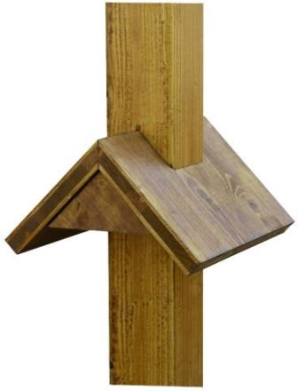 Dehn & Söhne 145241 90x90mm made of oak with rain roof wooden post