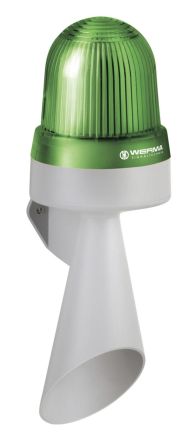 Werma 43420070 WM continuous tone 10-48VAC/DC GN LED horn