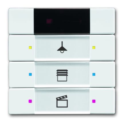 BUSCH-JAEGER 6129/01-84 KNX pushbutton sensor IR | studio white