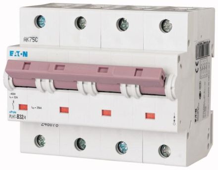 Eaton PLHT-D32/4 miniature circuit breaker, 32A, 4p, D-char, 248096