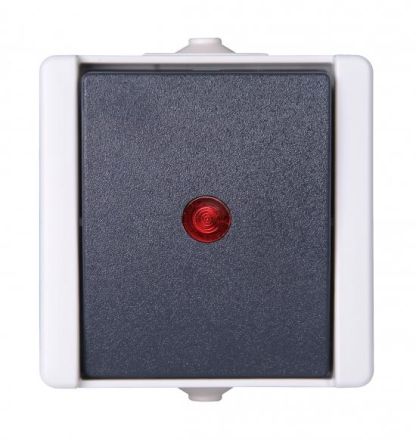 Kopp 541656003 AP-wet room 10AX 250V IP44 pAQA hg/dg control switch