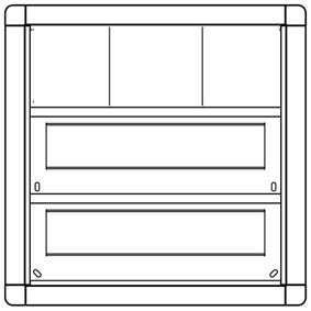 Ritto 1885130 letterbox frame 2 WE, titanium