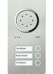 Ritto 1810320 Acero stainless steel door station audio, 3 WE, audio, stainless steel