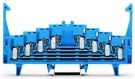 Wago 727-233/023-000 terminal block 0.08-1.5qmm 4 levels blue 12A