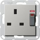 Gira 2780600 BS 13 A control+SH Sys55 ES socket