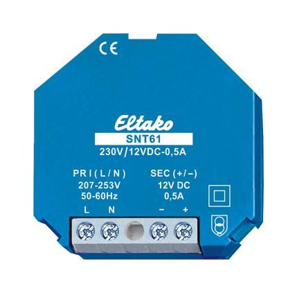 Eltako 61000164 switching power supply SNT61-230V/12V DC-0.5A for box installation