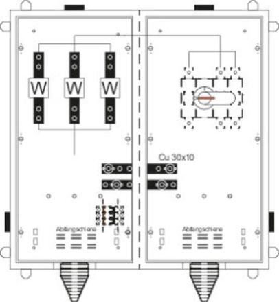ABB Striebel & John KS4031 converter cabinet TwinLine, surface-mounted, 2CPX032967R9999
