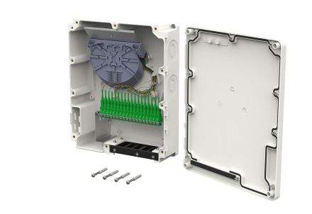 METZ CONNECT 15036C91A18-B OpDAT MV 18xSC-S APC OS2 splice IP65 surface-mounted housing