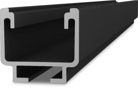 K2 Systems 2004397 SolidRail Light, 4.80 m Black profile rail