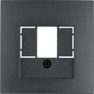 Berker 10331606 Central piece with TAE cut-out anthracite, matt Berker B.3/B.7
