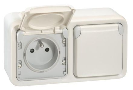 Legrand 069690 housing 2-way horizontal, (white)