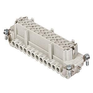 Ilme CNEF24T socket insert size 104.27 24P+PE silver screw.