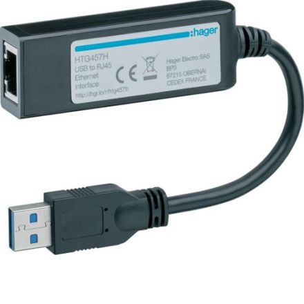Hager HTG457H interface adapter USB to Ethernet
