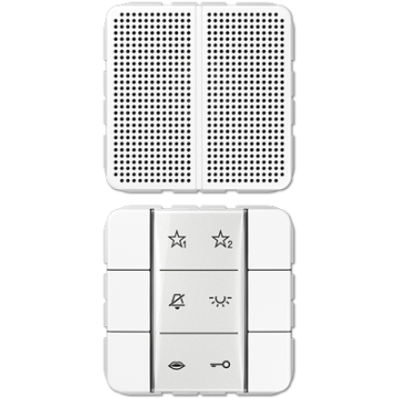 Jung SIAICD6WW audio indoor station, CD series, alpine white